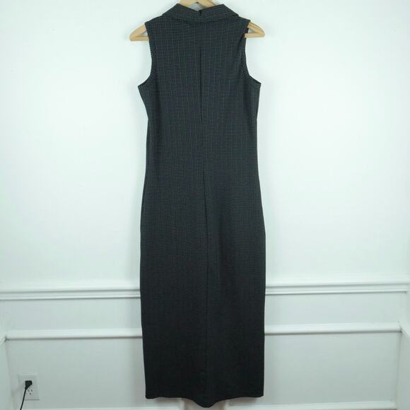 Vintage Express S Maxi Dress Black Dark Academia Y2K 90s Grunge Whimsigoth Punk - Picture 8 of 9